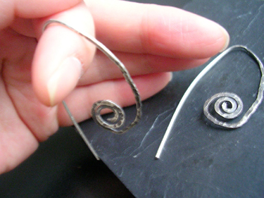 jewelry by natsuko spiral earrings