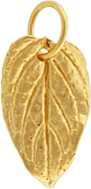 nina designs vermeil leaf charm