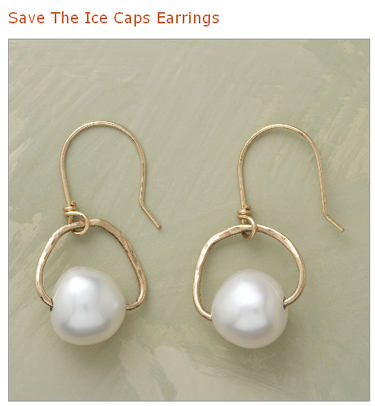 sundance catalog save the ice caps earrings