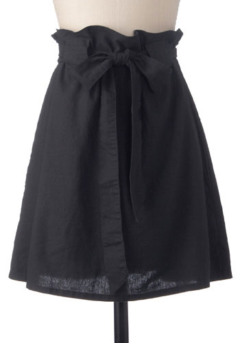 tulle clothing paper bag skirt in black