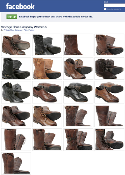 vintage shoe company on facebook